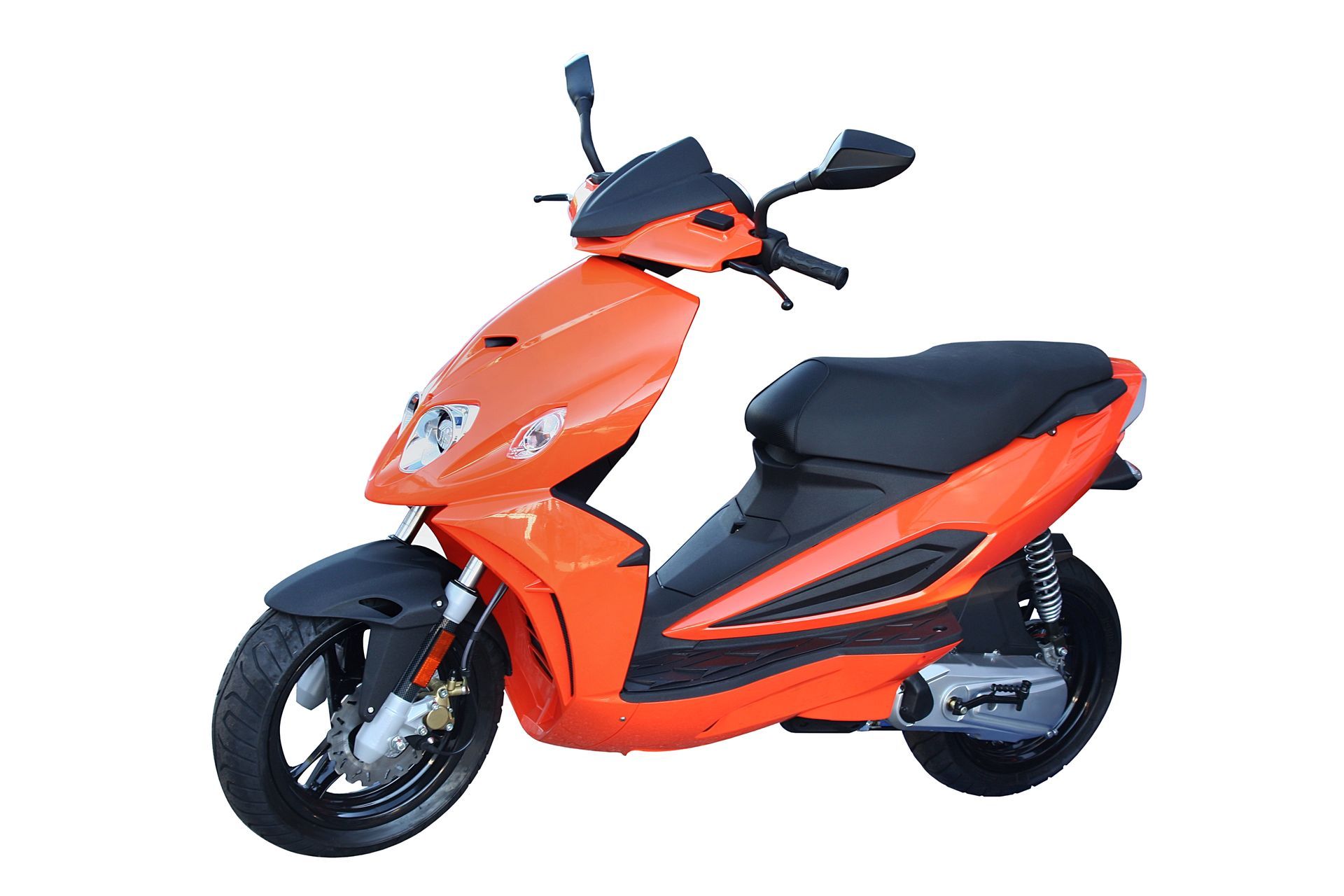 An orange and black scooter – Saint Joseph, MO – Eslinger Law Firm