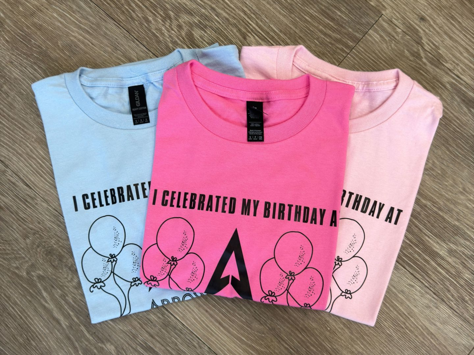 The shirt that the Birthday Boy/Girl receives at their party.