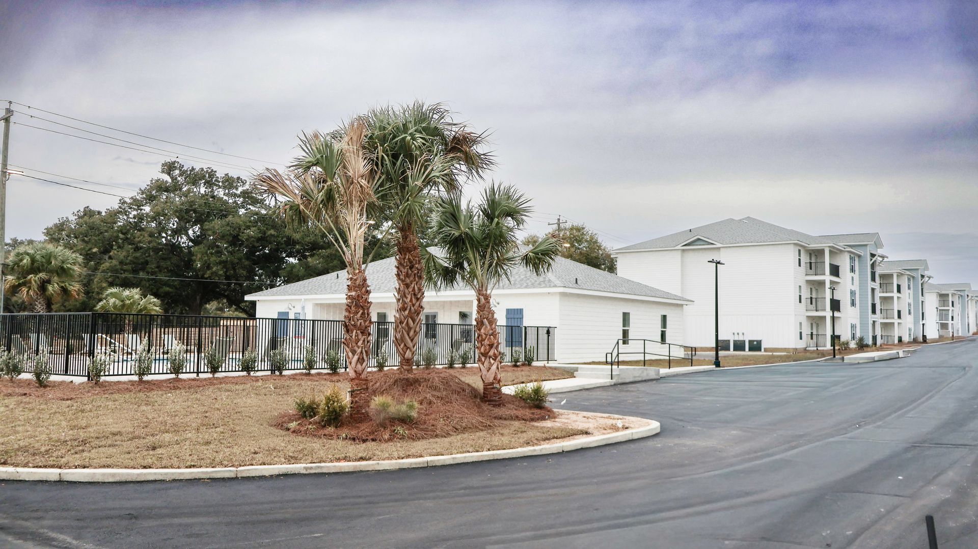 Biloxi apartment clubhouse with gym, pool, office staff