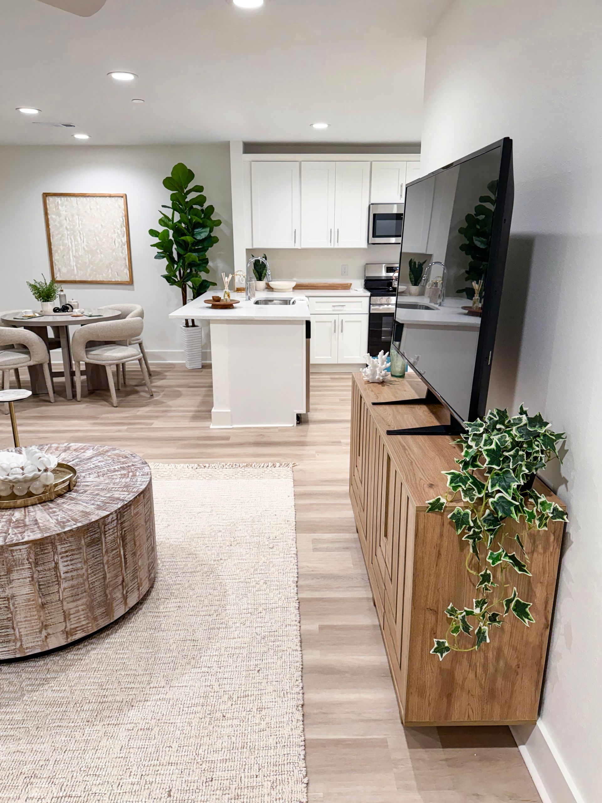 model apartment in biloxi decorated in a coastal chic theme 