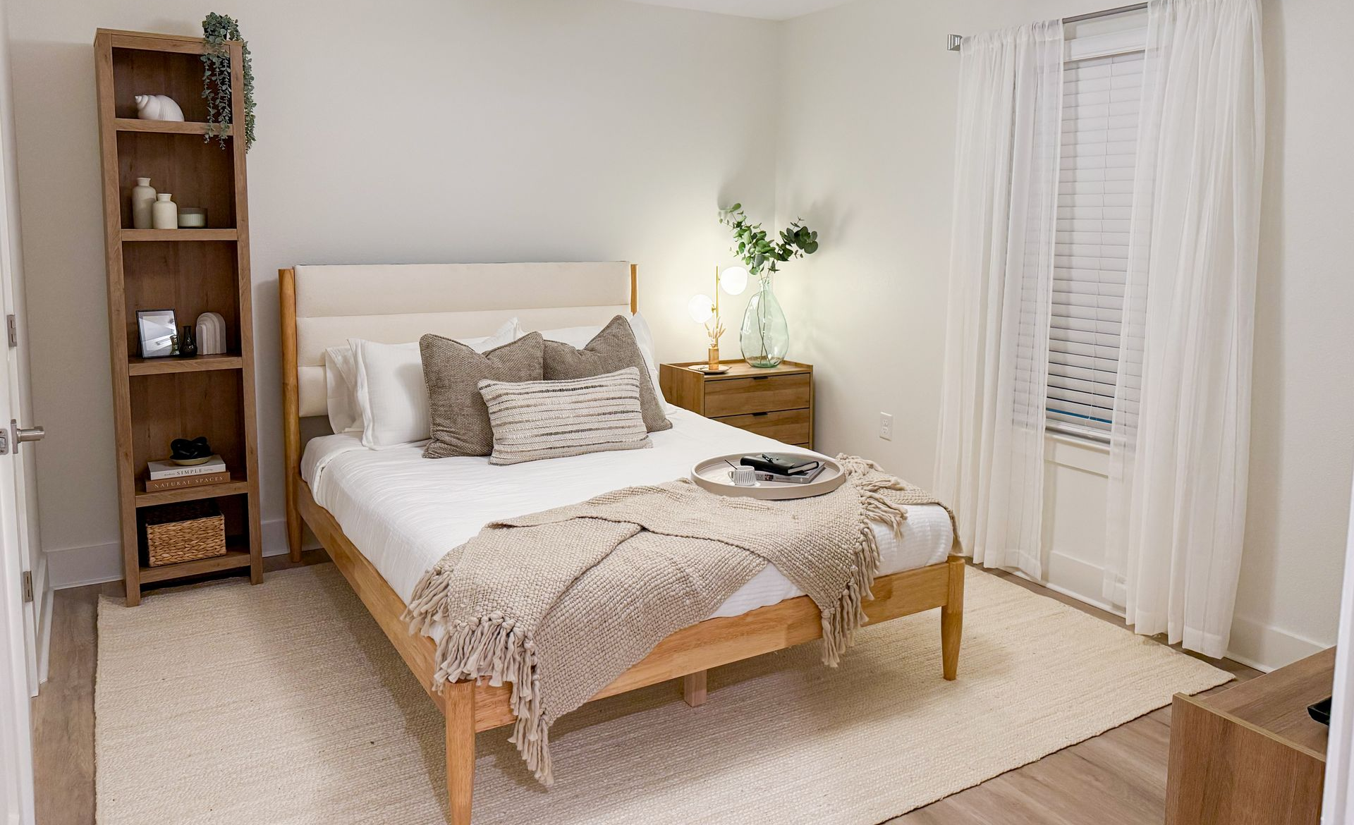 biloxi apartment bedroom decorated with neutral colors