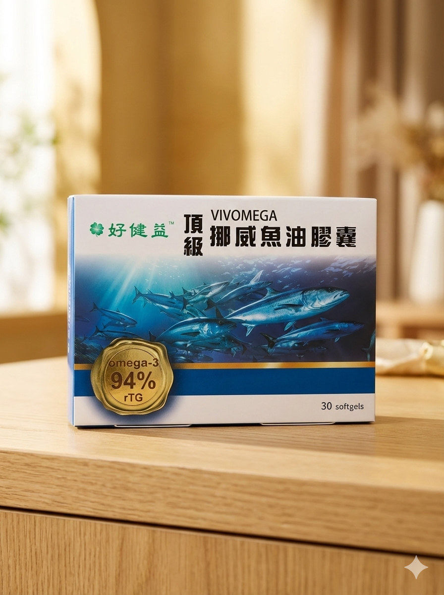 好健益頂級挪威魚油膠囊 (30粒/盒)