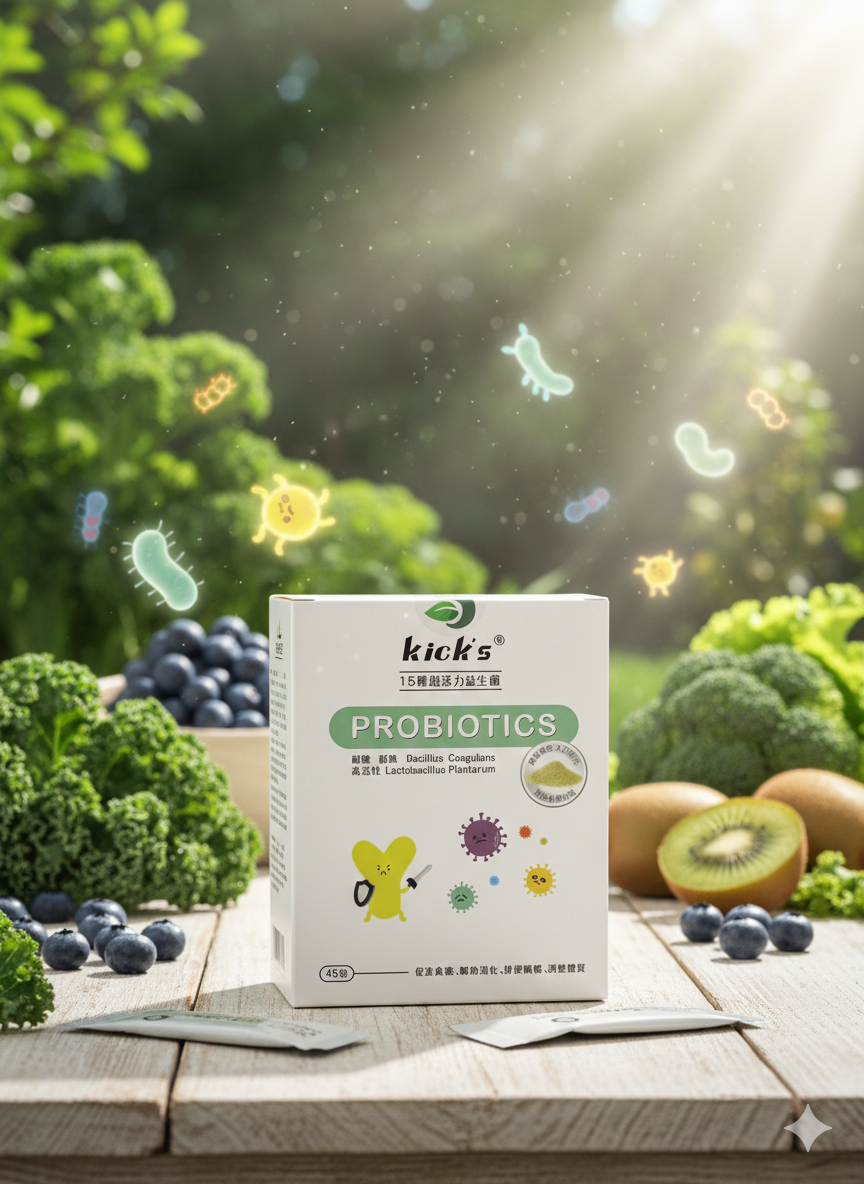 Kick's 15種超活力益生菌(45包/盒)