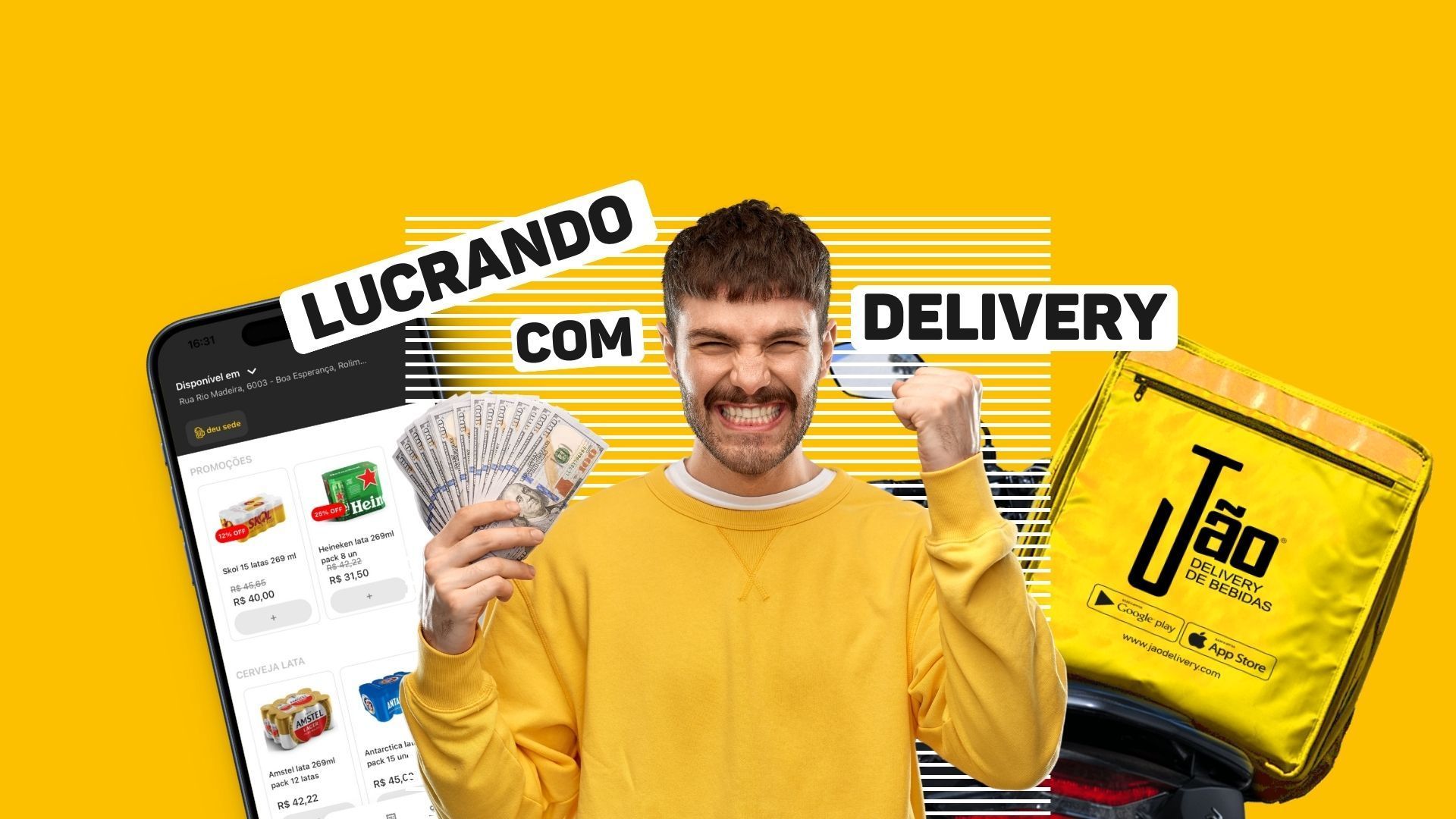 Como lucrar com a licença de marca (tipo franquia) do JÃO DELIVERY.