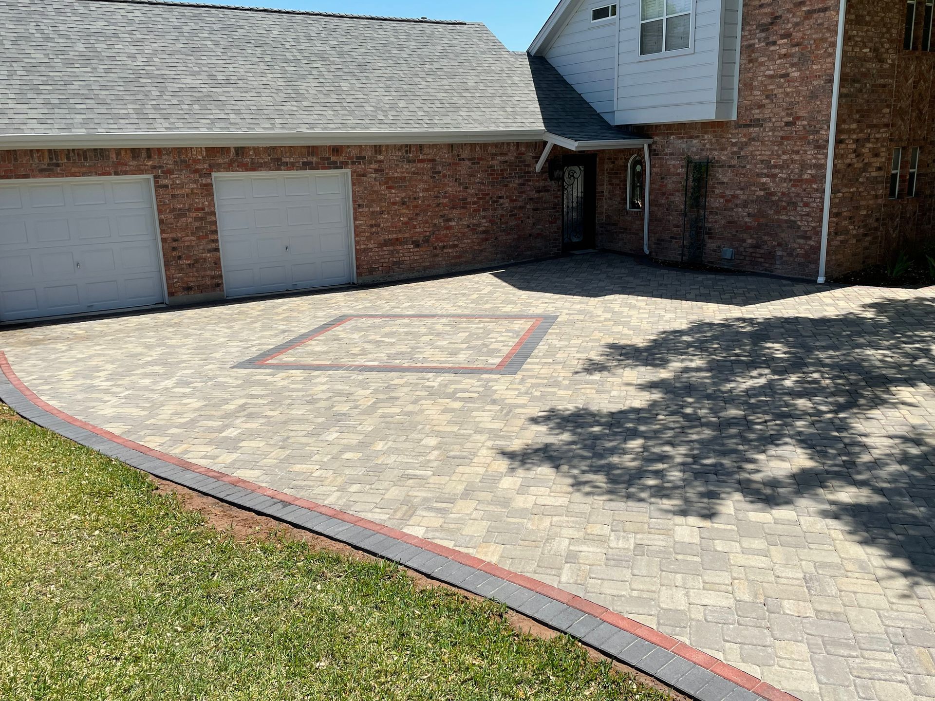 A house with a brick exterior.