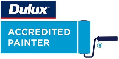 The dulux logo is for an accredited painter.
