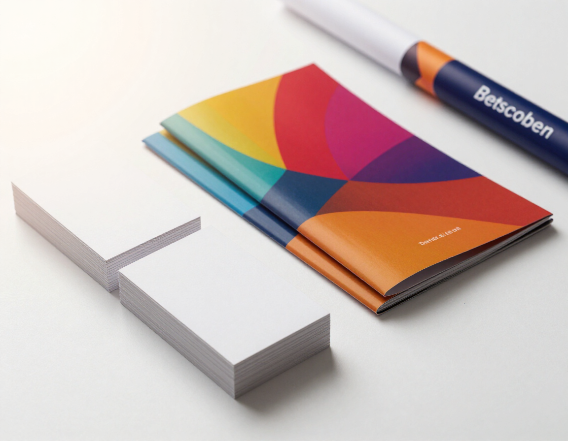 Custom printed materials including business cards, brochures, and banners
