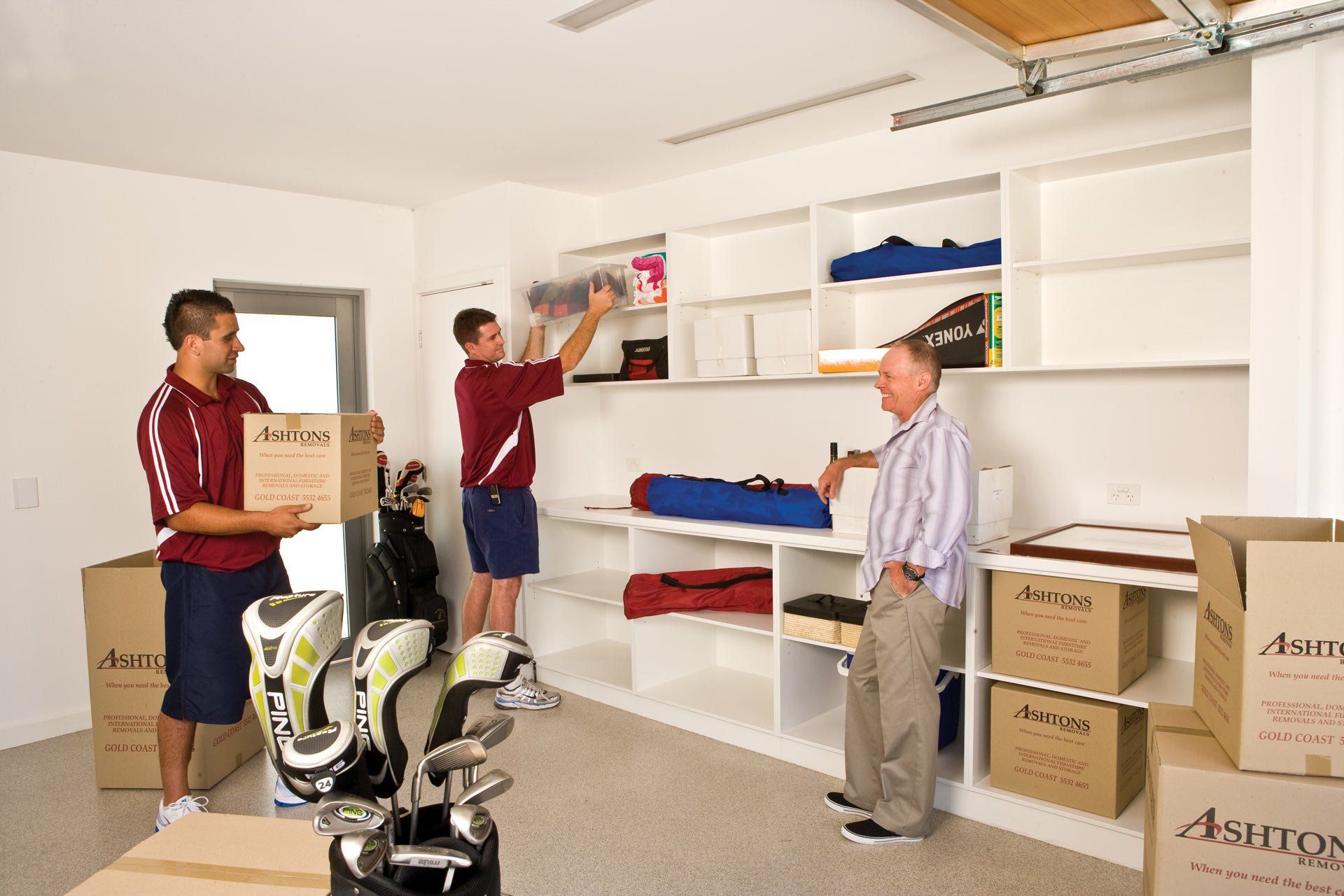 Three Men and a Golf Club | Molendinar, Qld | Ashtons Removals