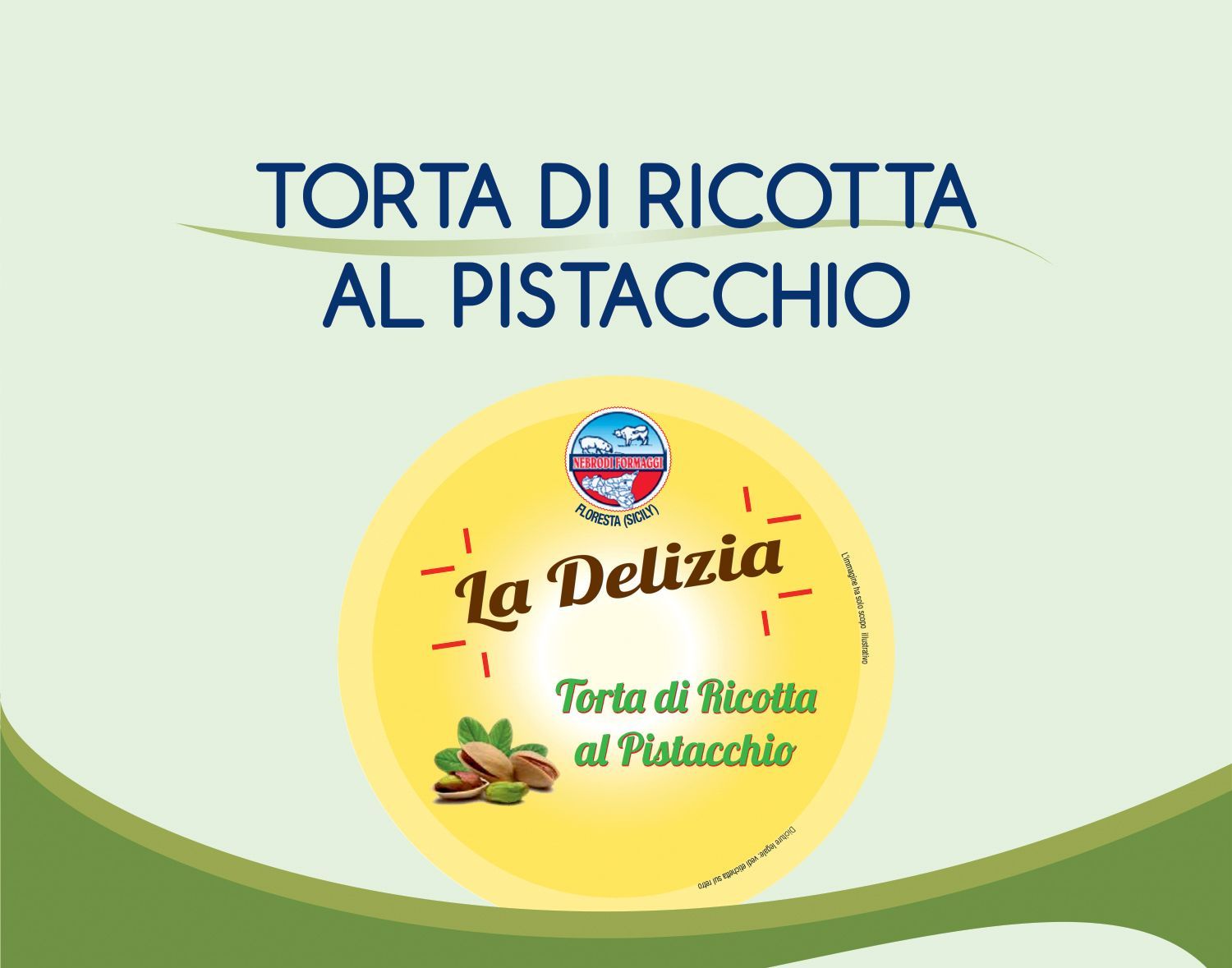 torta di ricotta al pistacchio