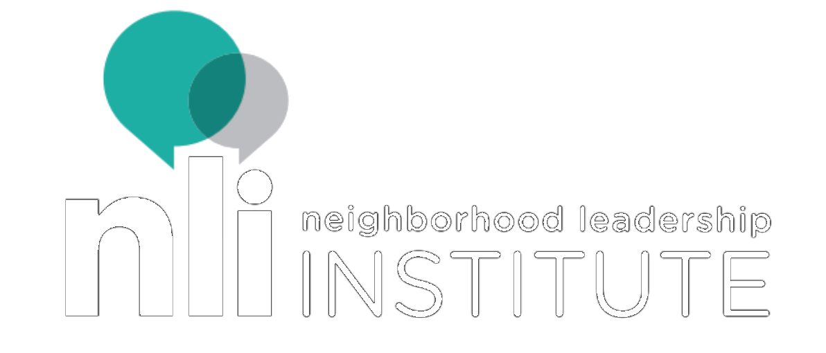 A logo for the neighborhood leadership institute