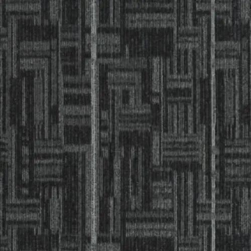 A repeating pattern of dark gray and black textured vertical and horizontal rectangular shapes resembling woven fabric.