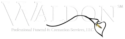 Logo for Professional Funeral & Cremation Services, LLC, with a stylized gold-and-black cross and ribbon