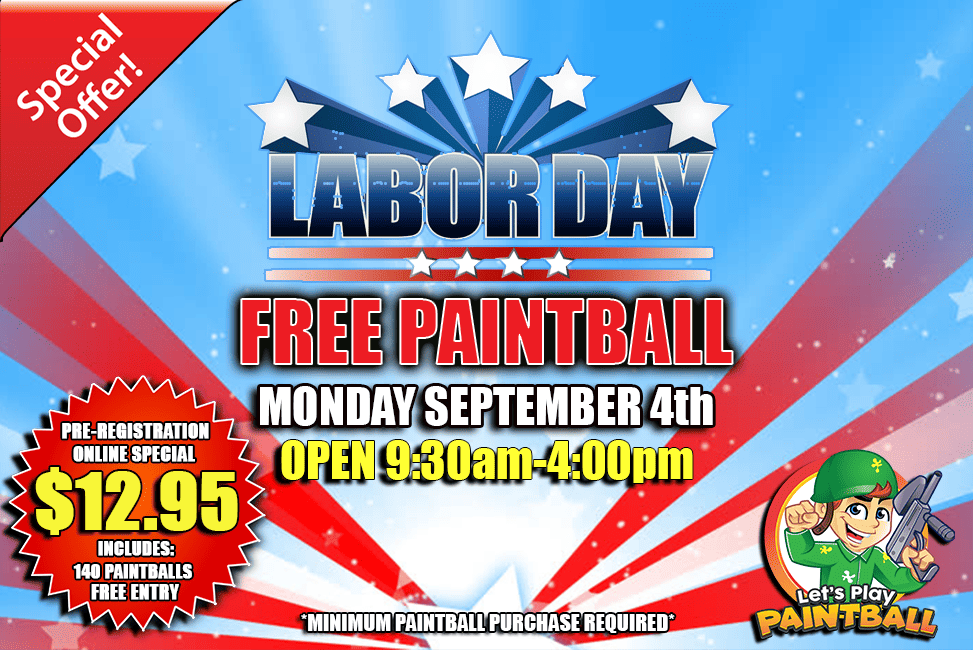 Labor Day Special Lets Play Paintball