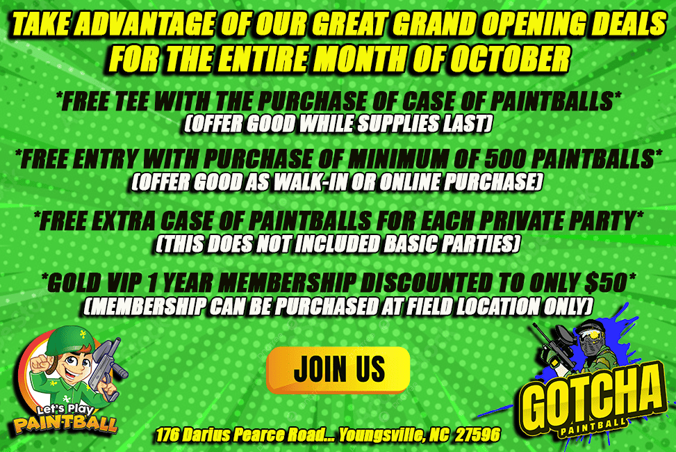 Gotcha Grand Opening Lets Play Paintball