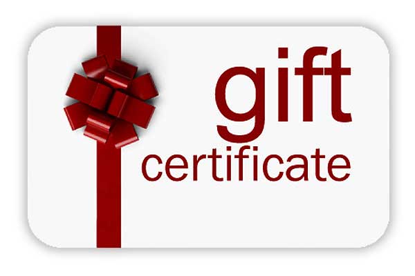 Gift Certificate Card