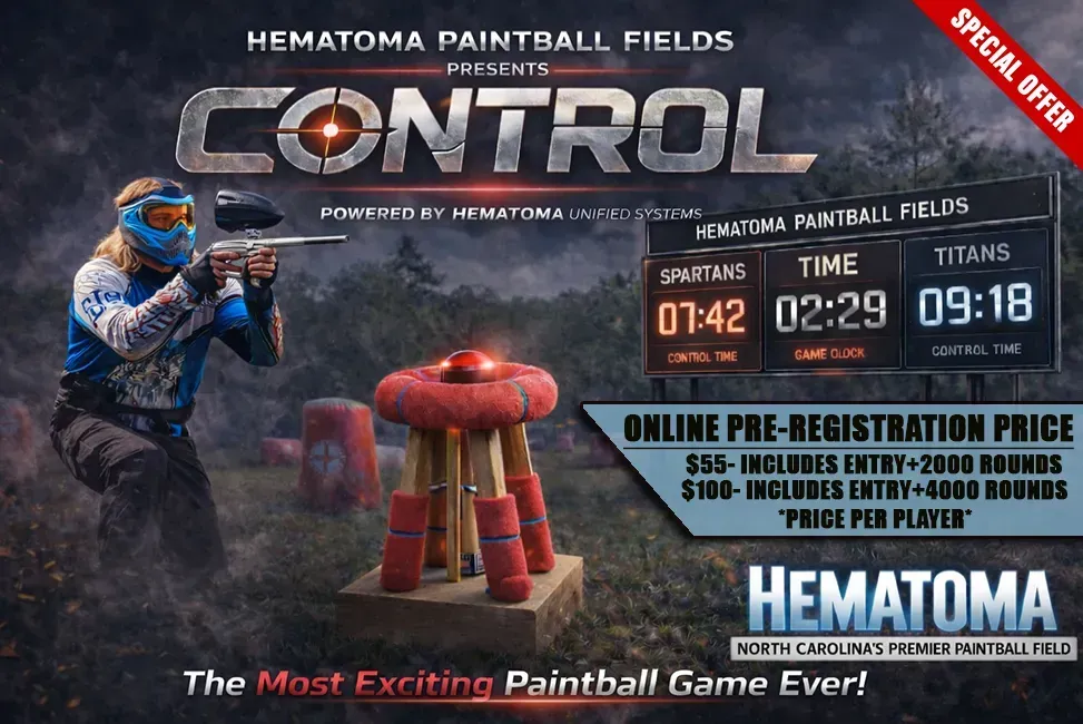 An advertisement for a halloween shootout big game