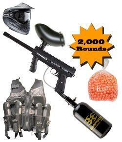 Rental Paintball Marker Package with Paintballs