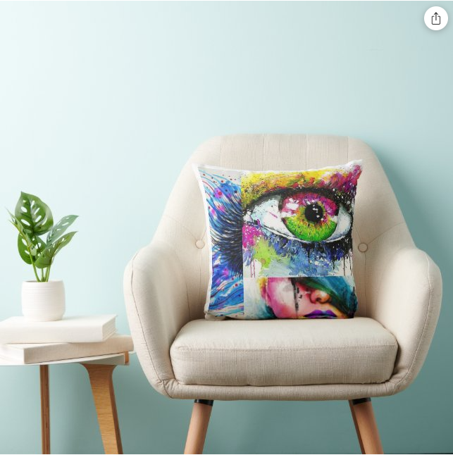 Artful Throw Pillow