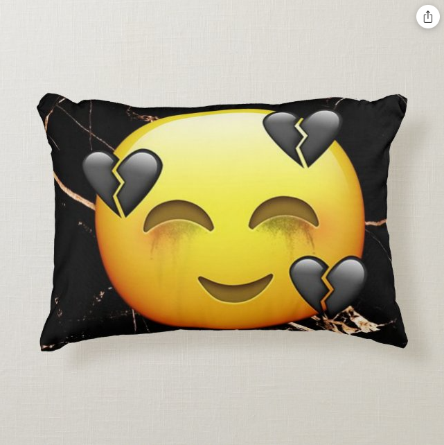 Emonji HeartBreak Accent Pillow
