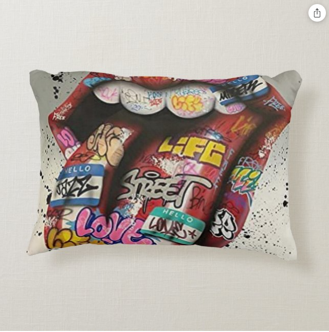 Tree of life And Lip Of Words Accent Pillow