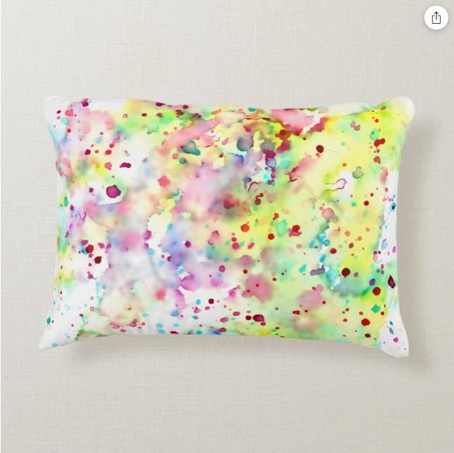 Circles Of Art Accent Pillow