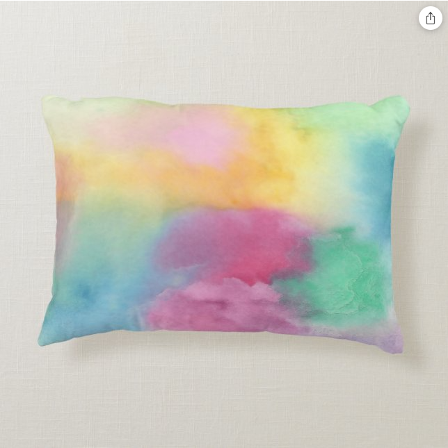 Blue Monster Accent Pillow