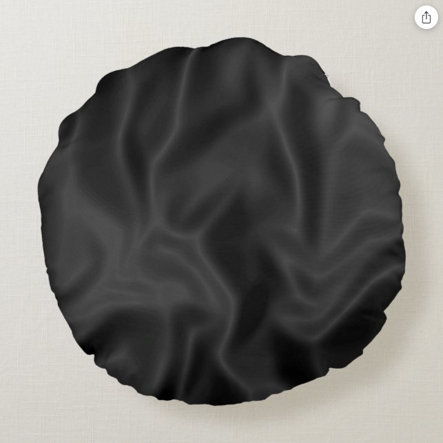 Into The Darkness Round Pillow