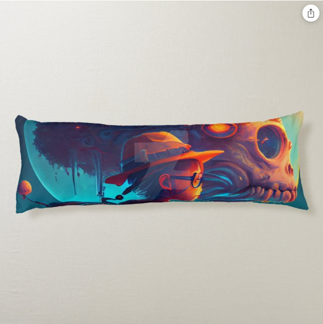 Crazy Skull Body Pillow