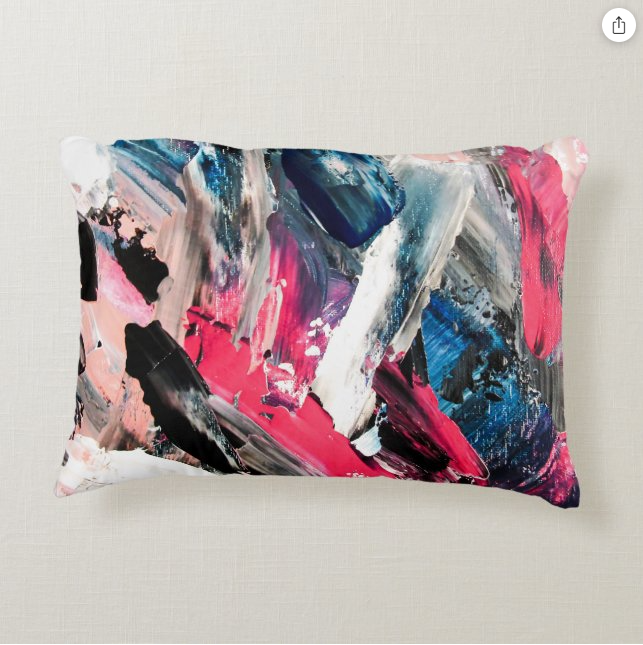 Lady In Art Accent Pillow