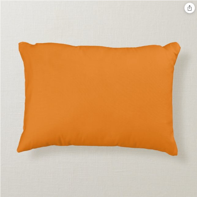 Orange Stylish Accent Pillow