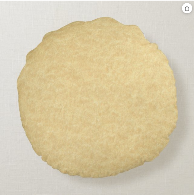 Hands Of A Face Round Pillow