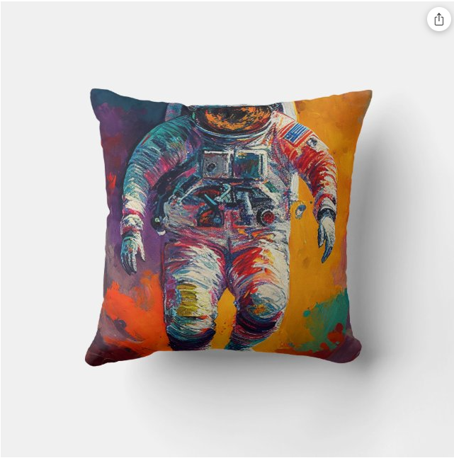 Space Cadets Throw Pillow