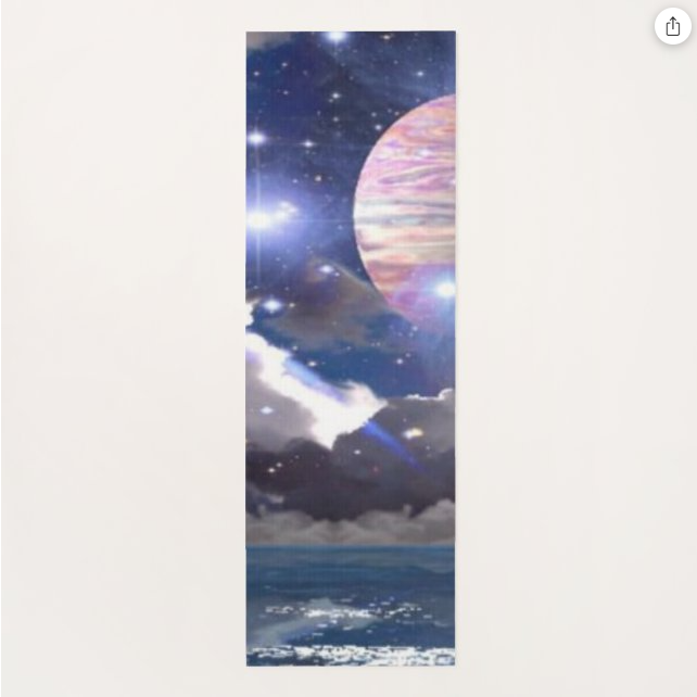 Cosmic UFO Yoga Mat