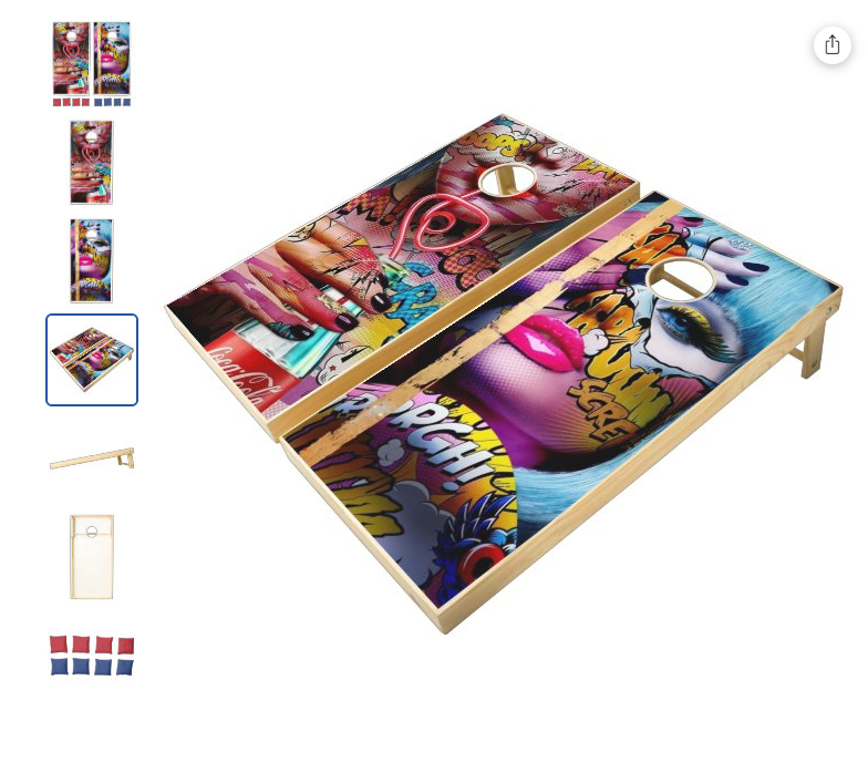 Girl in Red Corn hole set