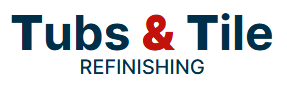 Logo for Tubs & Tile Refinishing in dark blue and red text on a white background