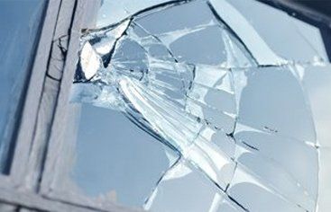 damaged glass