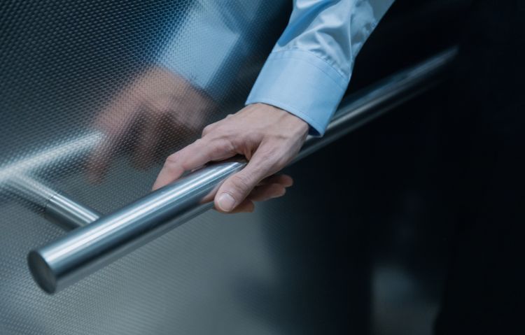 modern elevator handrails