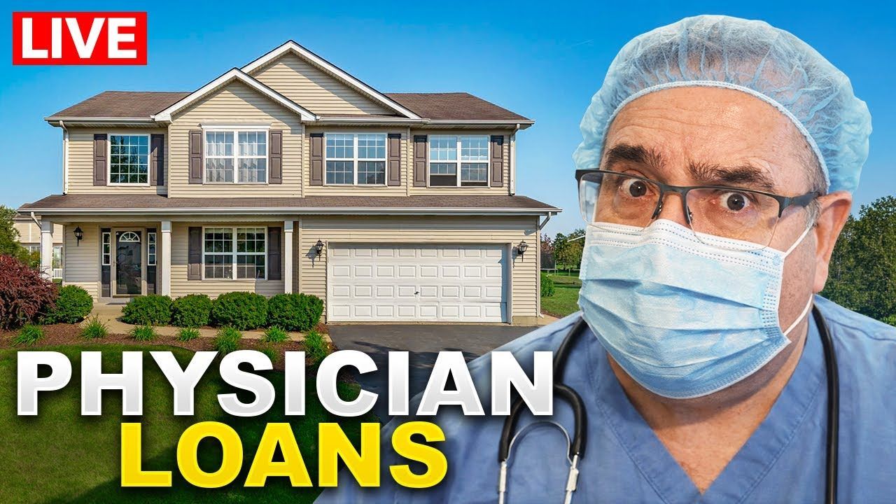 A person in blue surgical scrubs, cap, and mask stares wide-eyed beside a suburban house with the text