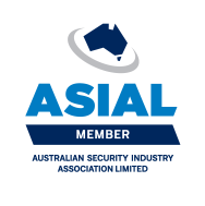 ASIAL Member logo: blue text and badge with outline of Australia.