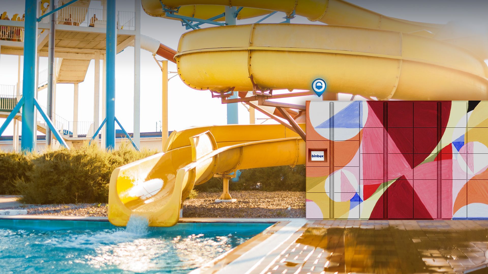 Binbox Lockers for Waterparks + Amusement Parks