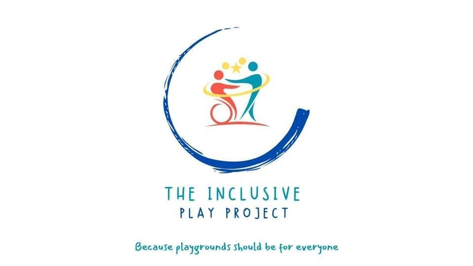 A logo for the inclusive play project with a person in a wheelchair