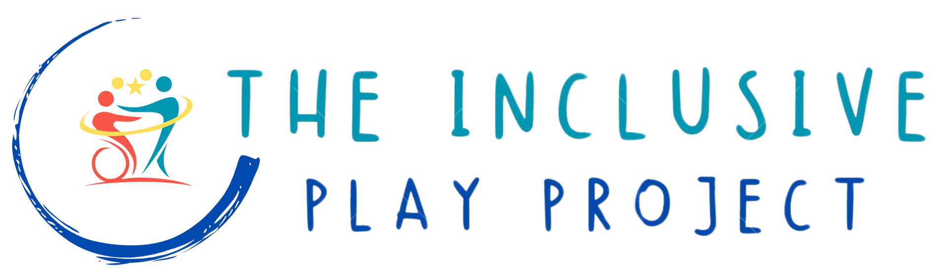 The logo for the inclusive play project shows a person in a wheelchair.