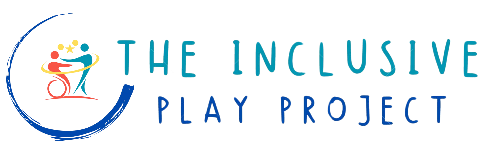 The logo for the inclusive play project shows a person in a wheelchair.