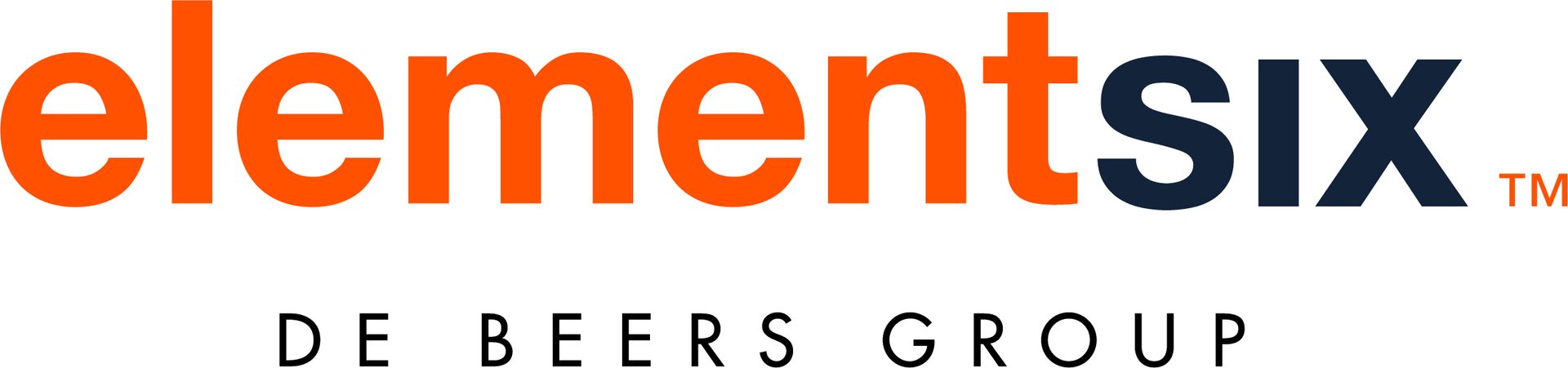 A logo for Element Six De Beers Group