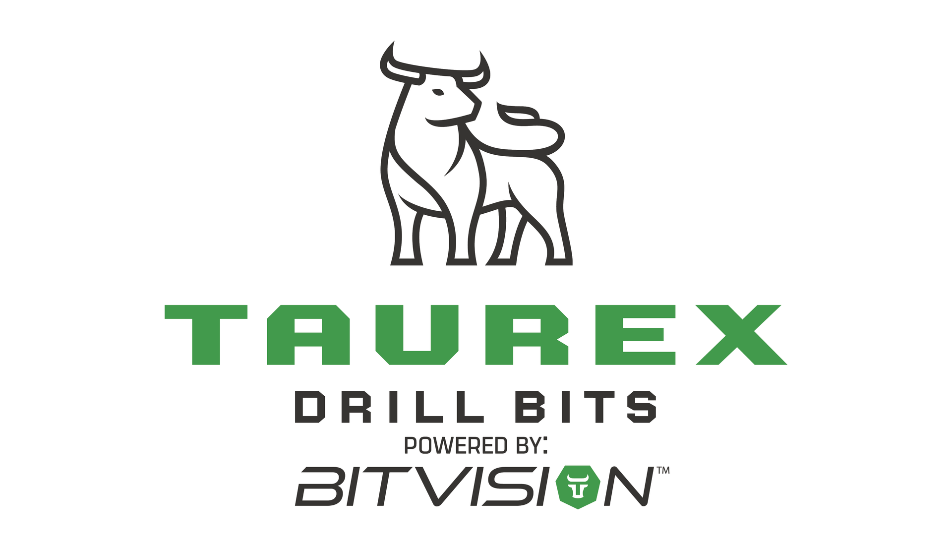 A logo for Taurex Drill Bits Powered by BIT Vision