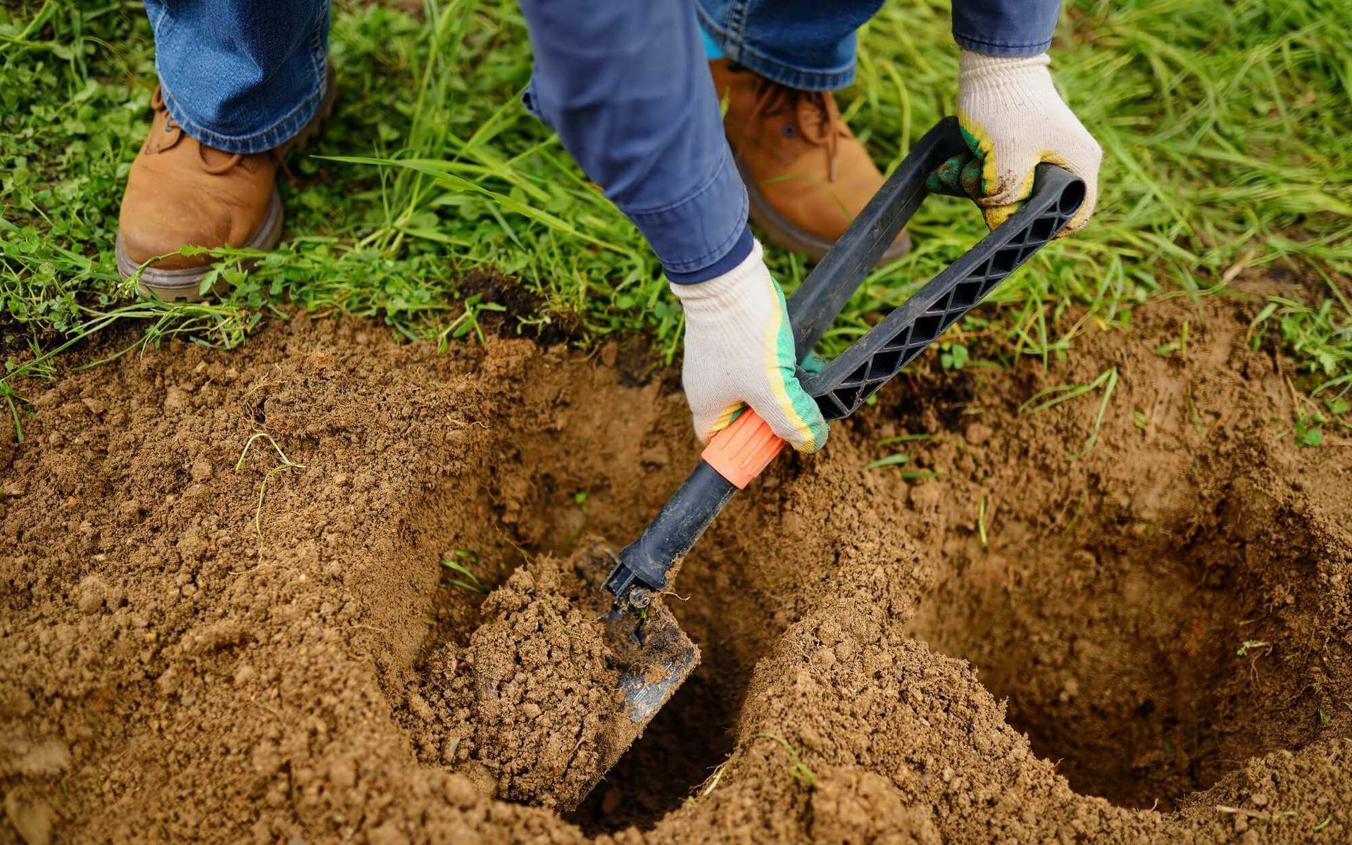 digging holes to their correct depth