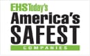 The logo for america 's safest companies is green and black.