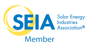 A logo for the solar energy industries association