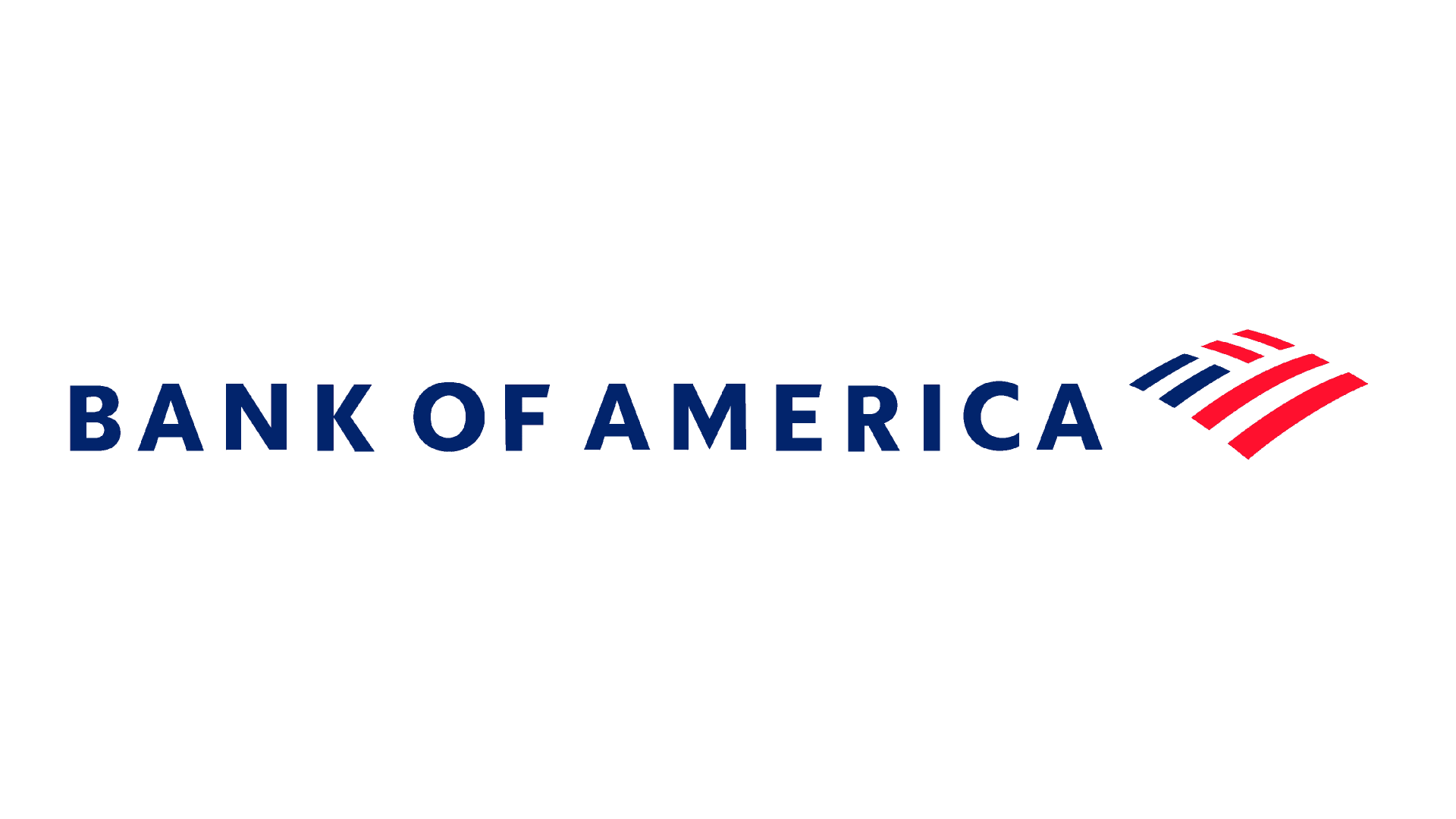 The bank of america logo is on a white background.