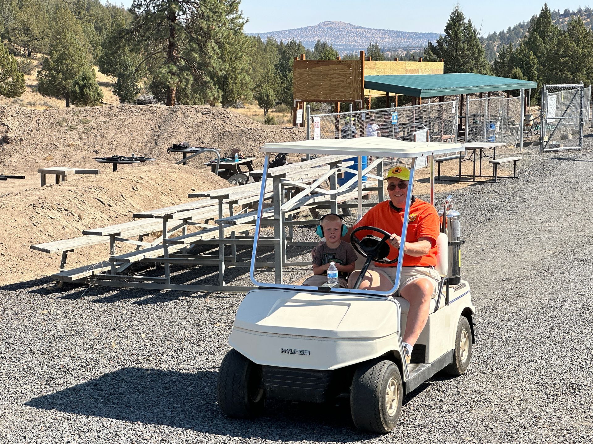 Checking out the viewing area